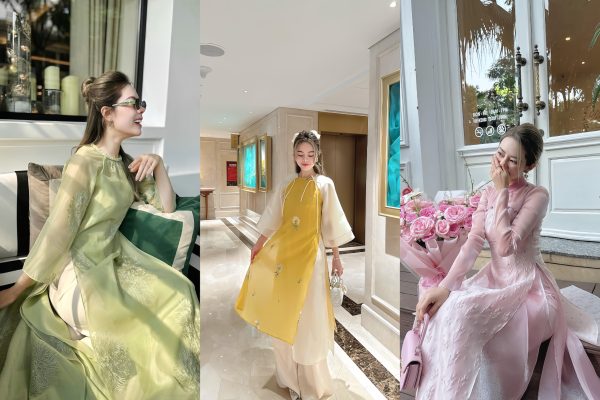 3 mẫu áo dài pastel nữ tính của Linn Design