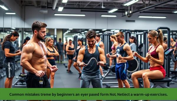 Những sai lầm phổ biến khi tập gym như tập sai kỹ thuật và bỏ qua khởi động