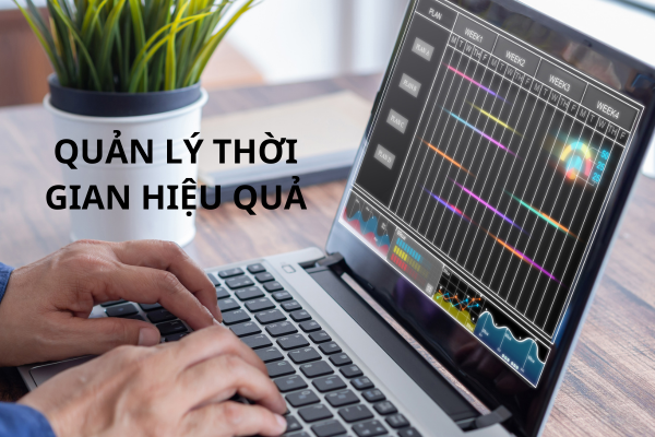 Màn hình máy tính thể hiện checklist các công việc theo tuần, ngày. 